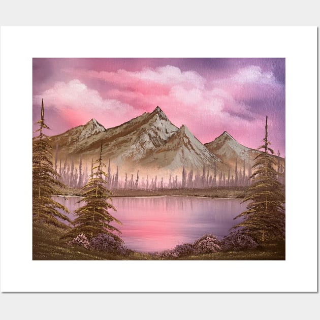 Mauve Mountain Wall Art by J&S mason